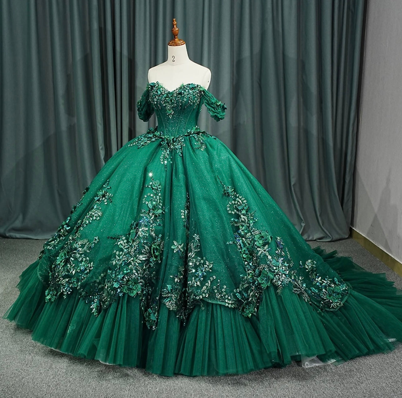 Green Quinceanera Dress