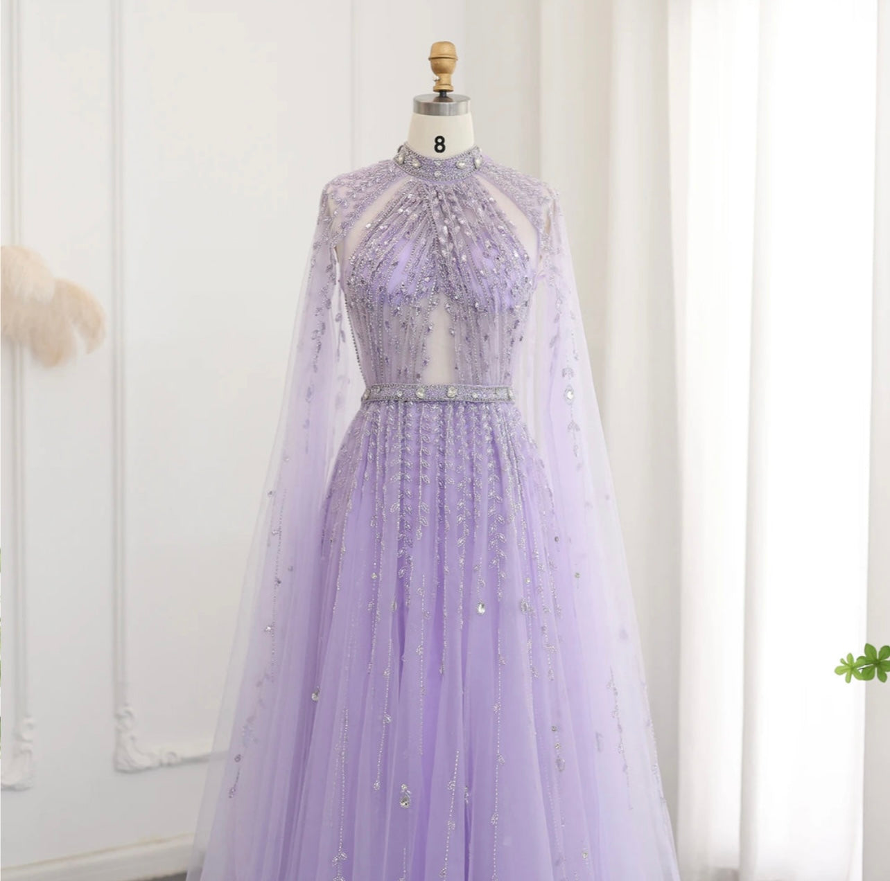 Luxury Beige Evening Dress for Woman With Cap Sleeve Mermaid Guest of Wedding Dubai Ball Gown Prom Dress