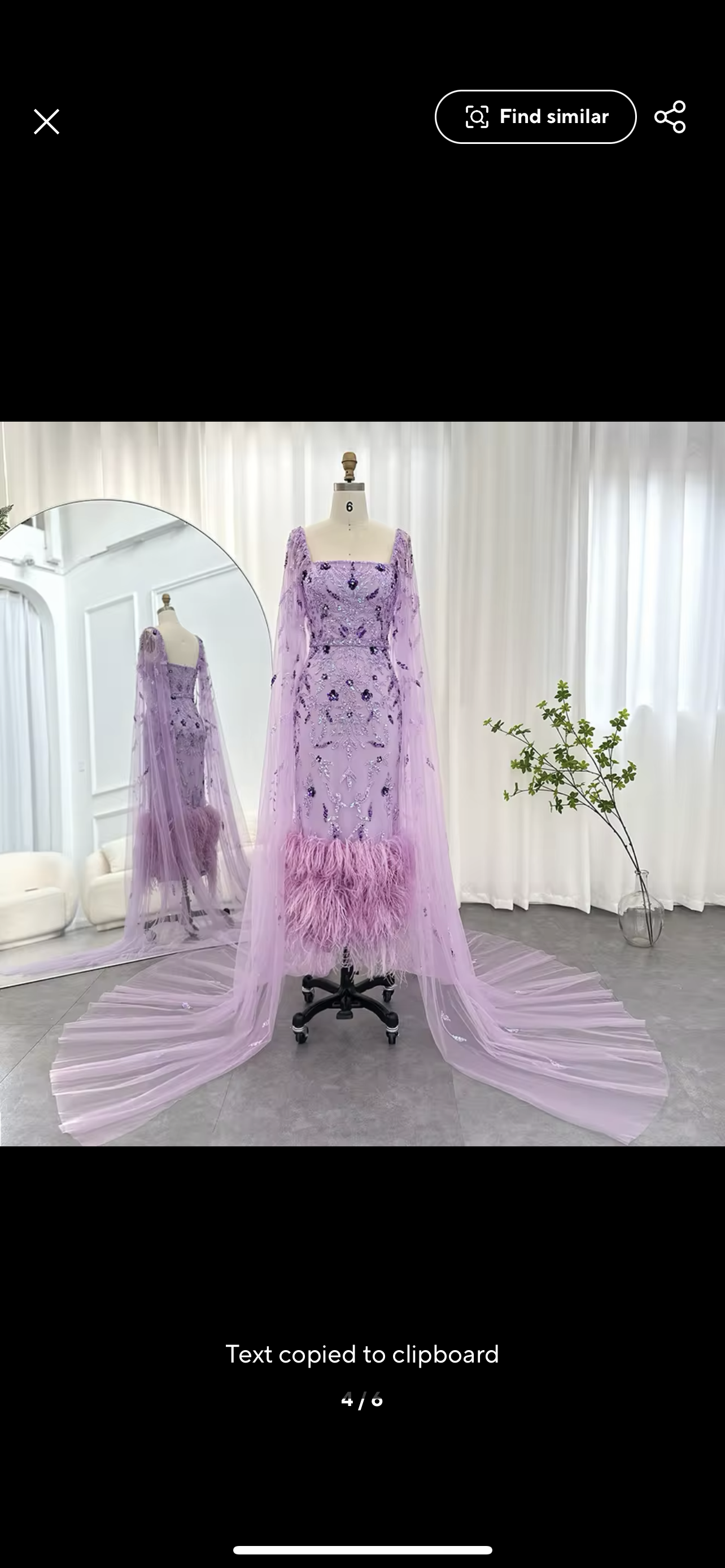 Purple Dubai Lilac Feathers Evening Dresses with Cape Sleeves Long Purple Guest of Wedding Ball Gown