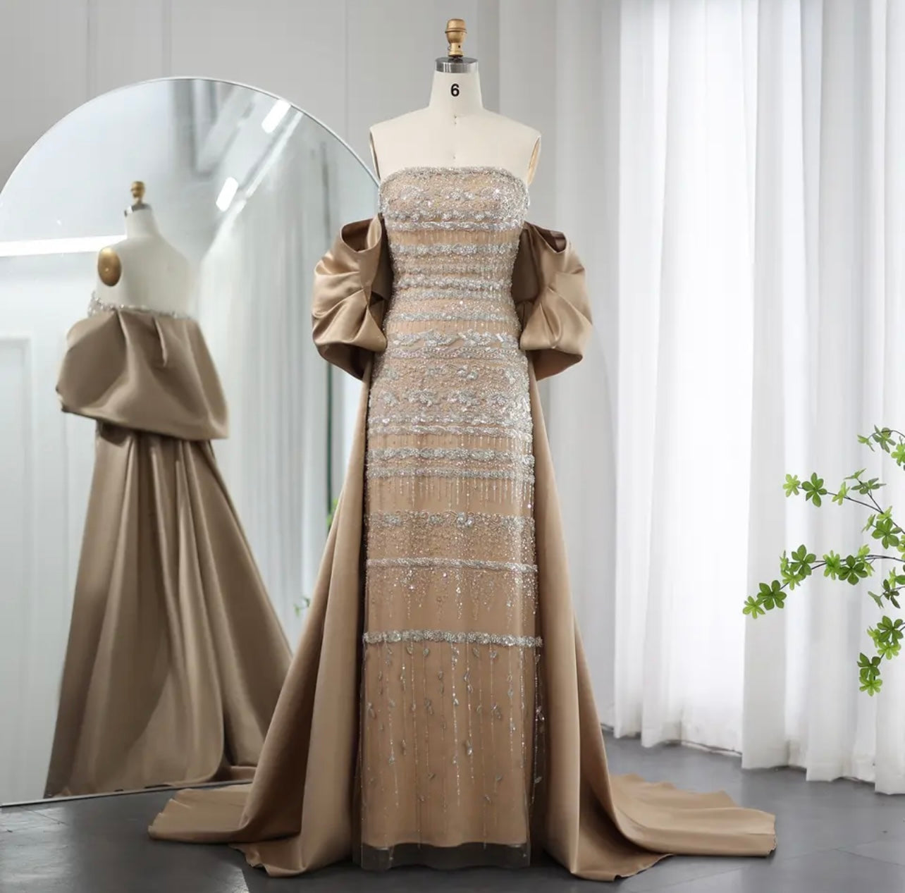 Elegant Sage Green Evening Dresses with Cape Formal Gown Guest of Wedding Bridesmaid Dress