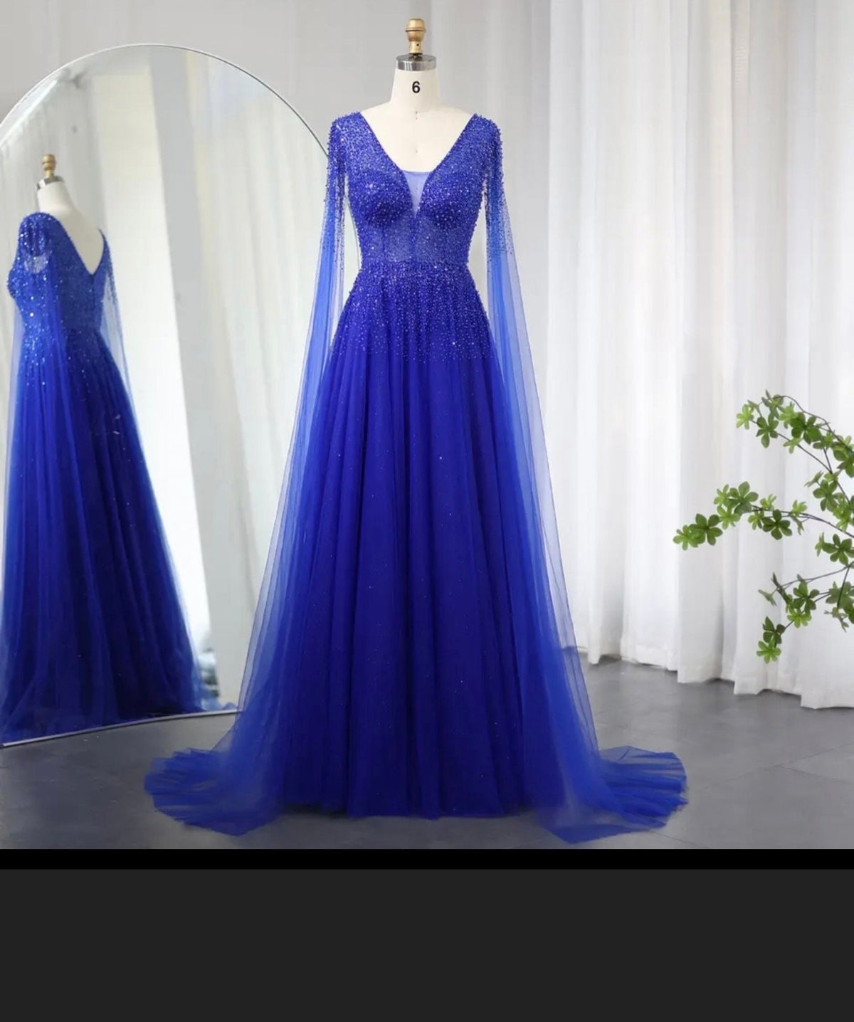 elegant royal blue wedding dress Unique Luxury Evening with Cape Sleeves V-Nec – Belle Formal Dresses giving coverage while still Size:11 Years Dark Blue Tulle Lace Shoes 11.5